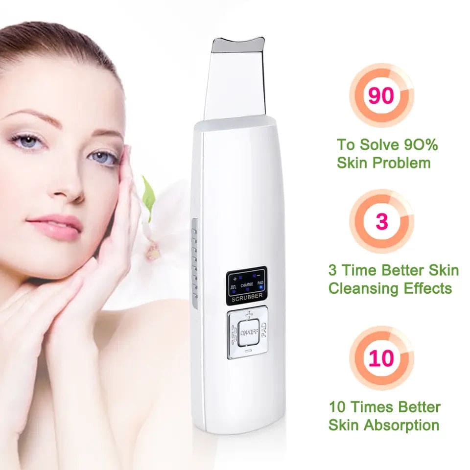 Ultrasonic Skin Scrubber, Cavitation Vibration Peeling Massager, Acne Blackhead Remover, Deep Clean Beauty Instrument Device, Acne Exfoliating Peeling Spatula, Deep Face Cleaning Pore Cleaner Tool, Exfoliation Grease Blackhead Extractor Lifting Device Ultrasonic Skin Scrubber, Cavitation Vibration Peeling Massager, Acne Blackhead Remover, Deep Clean Beauty Instrument Device, Acne Exfoliating Peeling Spatula, Deep Face Cleaning Pore Cleaner Tool, Exfoliation Grease Blackhead Extractor Lifting Device